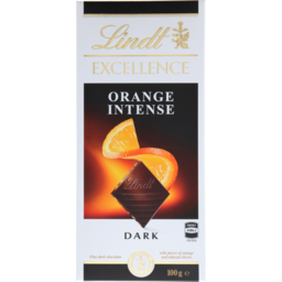 Photo of Lindt Excellence Orange Intense Dark Chocolate 100g 100g