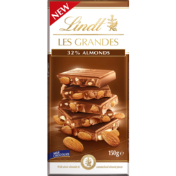 Photo of Lindt Les Grandes 32% Almonds Milk Chocolate Block