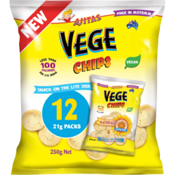 Photo of Ajitas Vege Chips Natural 12 Pack 250g