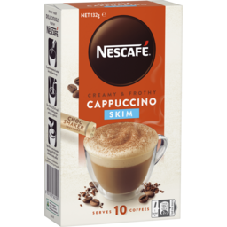 Photo of Nescafe Cafe Menu Sachets Cappuccino Skim 10pk