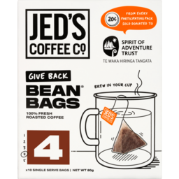 Photo of Jed's #4 Very Strong Coffee Bean Bags 10pk