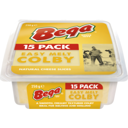 Photo of Bega Easy Melt Colby Natural Cheese Slices 15 Pack
