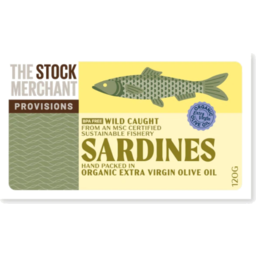 Photo of The Stock Merchant MSC Sardines in Extra Virgin Olive Oil