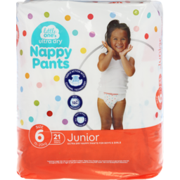 Photo of Little One's Ultra Dry Nappy Pants Junior Size 6 Pack