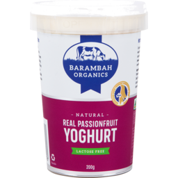 Photo of Barambah Organics Org Passionfruit Yoghurt 200g