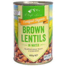 Photo of Chefs Brown Lentils Org 400g