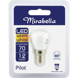 Photo of Mirabella Pilot Led Warm White Brightness 70 Lumens 1.2 Watt Small Edison Screw Single Pack