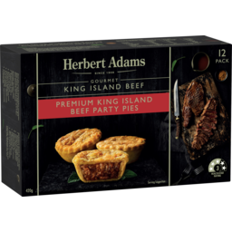 Photo of Herbert Adams Premium King Island Beef Party Pies 12 Pack