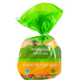 Photo of Allergywise Burgers Gluten Free Seeded 6 Pack