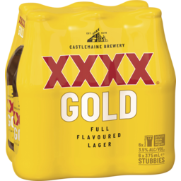 Photo of XXXX Gold Stubbie 6 Pack