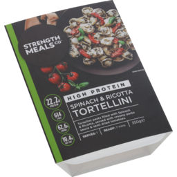 Photo of Strength Meals Co. High Protein Spinach & Ricotta Tortellini 350g
