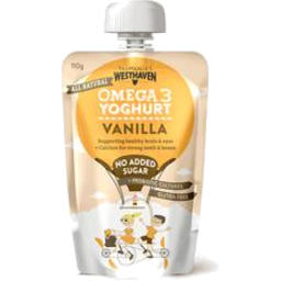 Photo of WESTHAVEN OMEGA 3 VANILLA YOGHURT POUCH 110GM