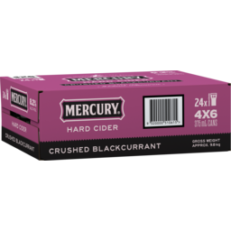 Photo of Mercury Hard Cider Crushed Blackcurrant 8.2% 4 X Can 6x375ml