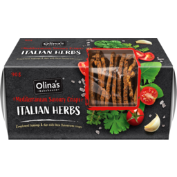 Photo of Olina's Bakehouse Mediterranean Savoury Crisps Italian Herbs