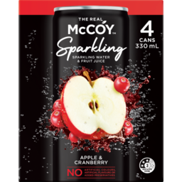 Photo of McCoy Sparkling Apple & Cranberry 4 Pack
