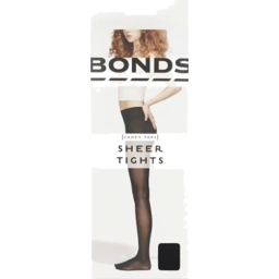 Photo of Bonds Comfy Tops Tights Medium Black Sheer 