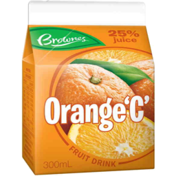 Photo of Brownes Orange C Chilled Fruit Drink 25% Orange 300ml