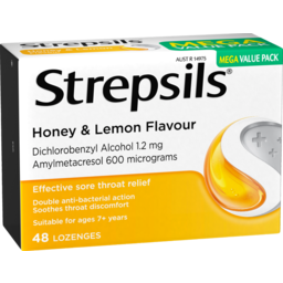 Photo of Strepsils Soothing Sore Throat Lozenges Honey And Lemon 48 Pack