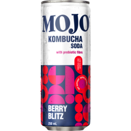Photo of Mojo Kombucha Soda Berry Blitz 4.0x250ml