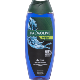 Photo of Palmolive Men Active Body Wash With Sea Minerals 0% Parabens Recyclable 500ml