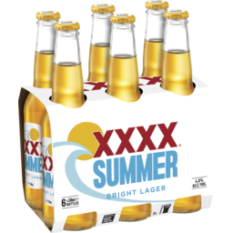 Photo of XXXX Summer Bright Lager 6 X 330ml Bottles