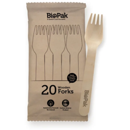Photo of Biopak Wooden Fork 16cm