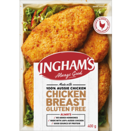 Photo of Ingham Crumbed Chicken Breast Gluten Free 400g