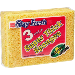 Photo of Stay Fresh Super Thick Sponges 3pk