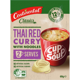 Photo of Continental Cup A Soup Thai Red Curry 2 Serves