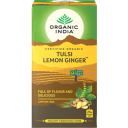 Photo of Organic India Tulsi Holy Basil Herbal Supplement Infusion Bags - Lemon Ginger 25 pk