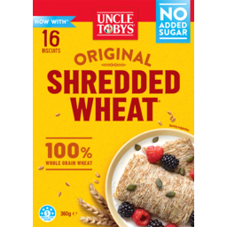 Photo of Uncle Tobys No Added Sugar Original Shredded Wheat 16 Pack 360g