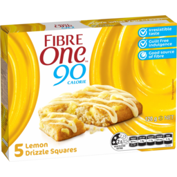 Photo of Fibre One Lemon Drizzle Squares 5 Pack
