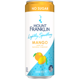 Photo of Mt. Franklin Mount Franklin Lightly Sparkling Water Mango Can
