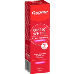 Photo of Colgate Optic White Stain Fighter Enamel Care Teeth Whitening Toothpaste, 100g