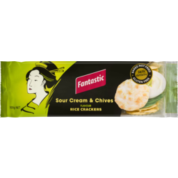 Photo of Fantastic Sour Cream & Chives Flavour Rice Crackers 100g