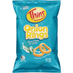 Photo of Thins Onion Rings S/Crm&Chives 85gm