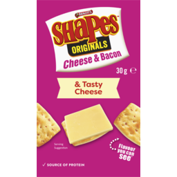 Photo of Arnotts Shapes Cheese & Bacon With Tasty Cheese 30g 30g