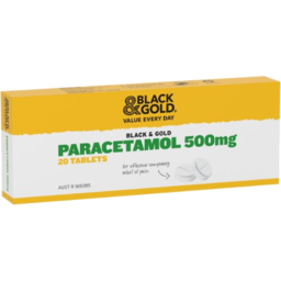 Photo of Black & Gold Paracetamol 20pk