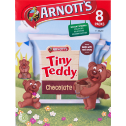 Photo of Arnotts Biscuits Tiny Teddy Chocolate Multipack 8 pack