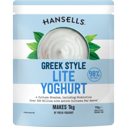 Photo of Hansells Yoghurt Powder Greek Style Lite