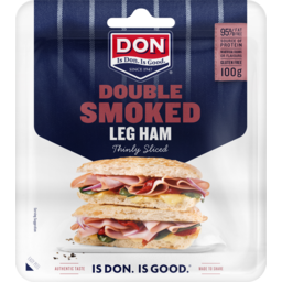 Photo of Don® Double Smoked Thinly Sliced Leg Ham 100g 100g