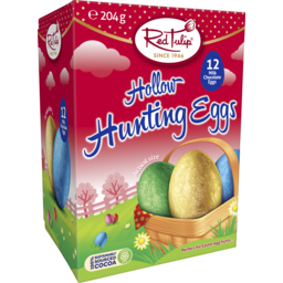 Photo of Red Tulip Hollow Hunting Eggs 12 Pack 204g 