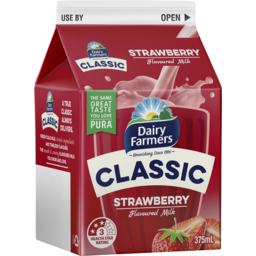 Photo of Dairy Farmers Df Classic Strawberry Flavoured Milk Carton Sa 375ml