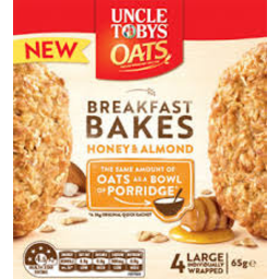 Photo of Uncle Tobys Oats Breakfast Bakes Honey & Almond 4 Pack 260g