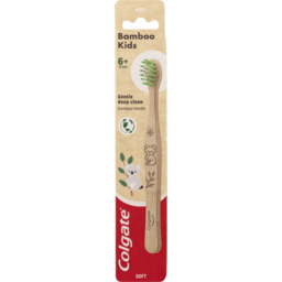 Photo of Colgate Kids Bamboo Manual Toothbrush For Children 6+ Years, 1 Pack, Soft Bristles, Bpa Free