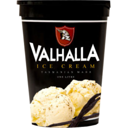 Photo of Valhalla Tasmanian Ice Cream Vanilla Bean 1l
