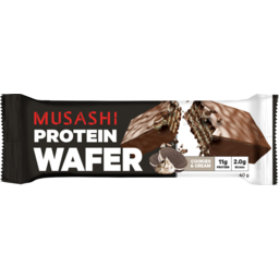 Photo of Musashi Cookies & Cream Protein Wafer Bar 40g