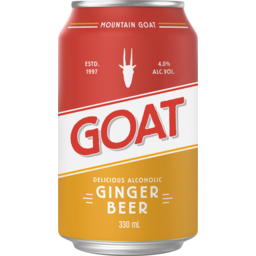 Photo of Mountain Goat Goat Delicious Ginger Beer 4.0% 330ml 