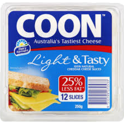 Photo of Coon Cheese Light & Tasty Slice