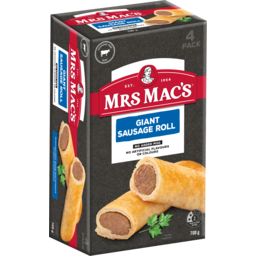Photo of Mrs Macs Salt Reduced Giant Sausage Rolls 4pk